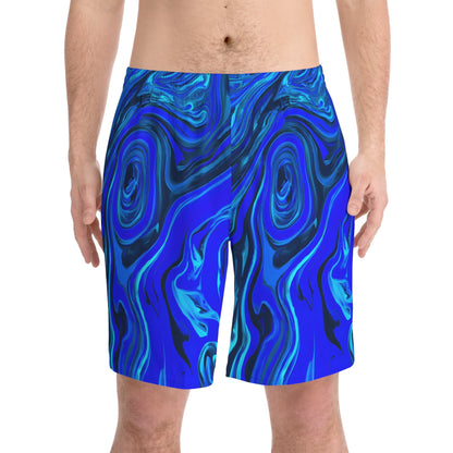 Beach Shorts - Men's Liquid Blue Ice Beach Shorts - Acid Daddy