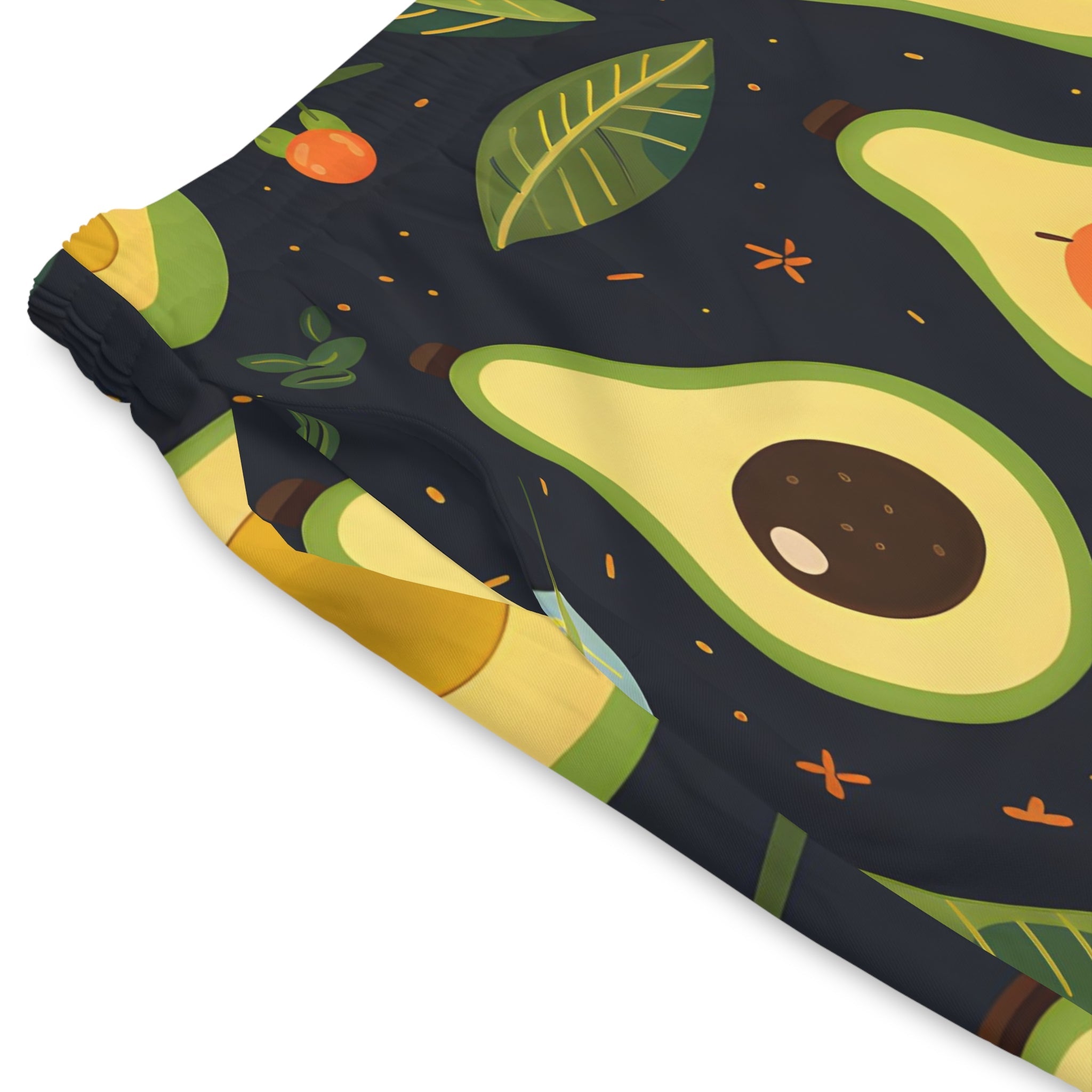 All Over Prints - Men's Lively Avocado Print Beach Shorts - Acid Daddy