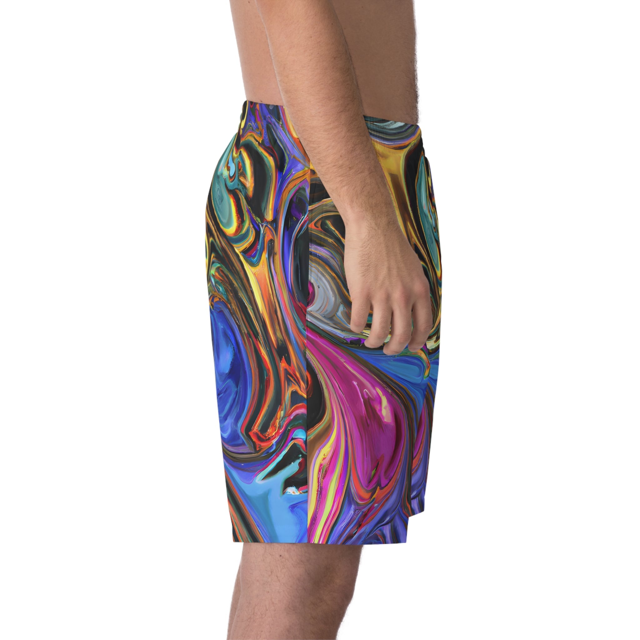 Beach Shorts - Men's Painted Serenity Beach Shorts - Acid Daddy