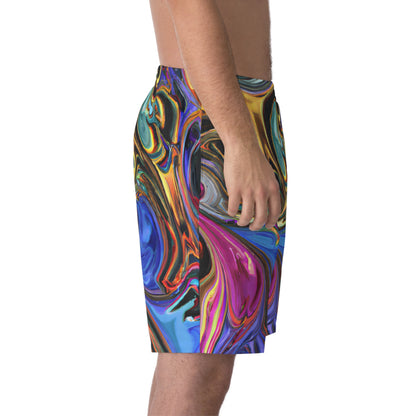 Beach Shorts - Men's Painted Serenity Beach Shorts - Acid Daddy