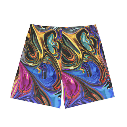 Beach Shorts - Men's Painted Serenity Beach Shorts - Acid Daddy