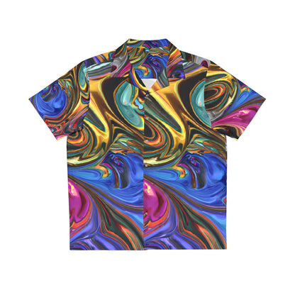 Hawaiian Shirts - Men's Painted Serenity Hawaiian Shirt - Acid Daddy