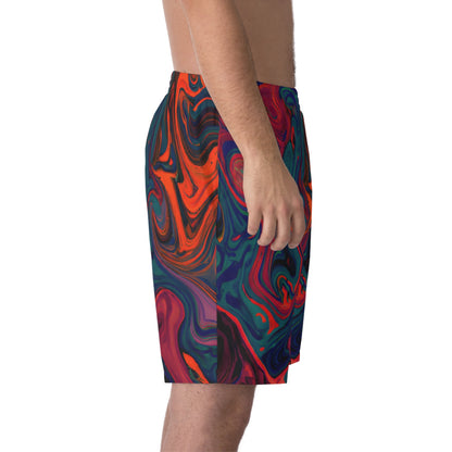 Beach Shorts - Men's Painted Trip Fun Beach Shorts - Acid Daddy