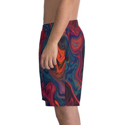 Beach Shorts - Men's Painted Trip Fun Beach Shorts - Acid Daddy