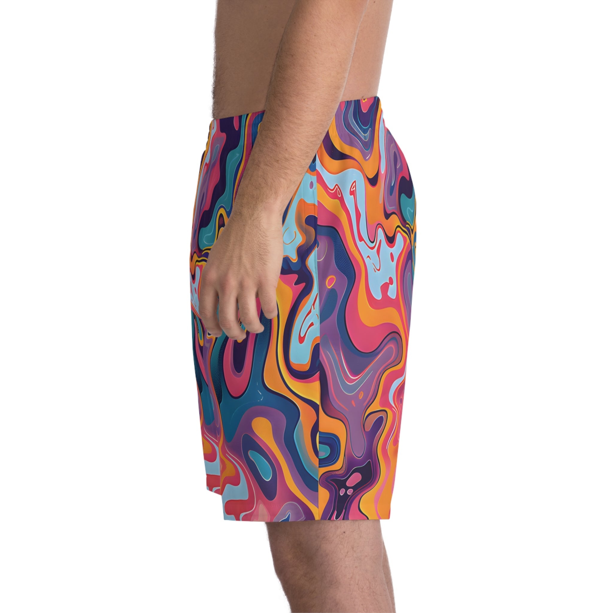 Beach Shorts - Men's Psychedelic Beach Shorts - Acid Daddy