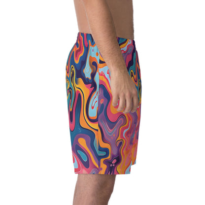 Beach Shorts - Men's Psychedelic Beach Shorts - Acid Daddy