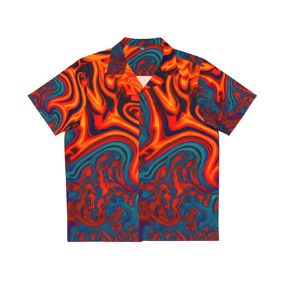 Hawaiian Shirts - Men's Pulsating Sunset Hawaiian Shirt - Acid Daddy