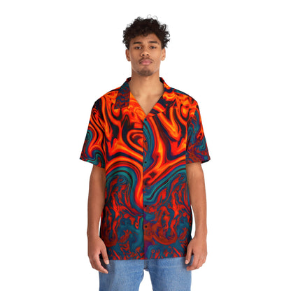 Hawaiian Shirts - Men's Pulsating Sunset Hawaiian Shirt - Acid Daddy