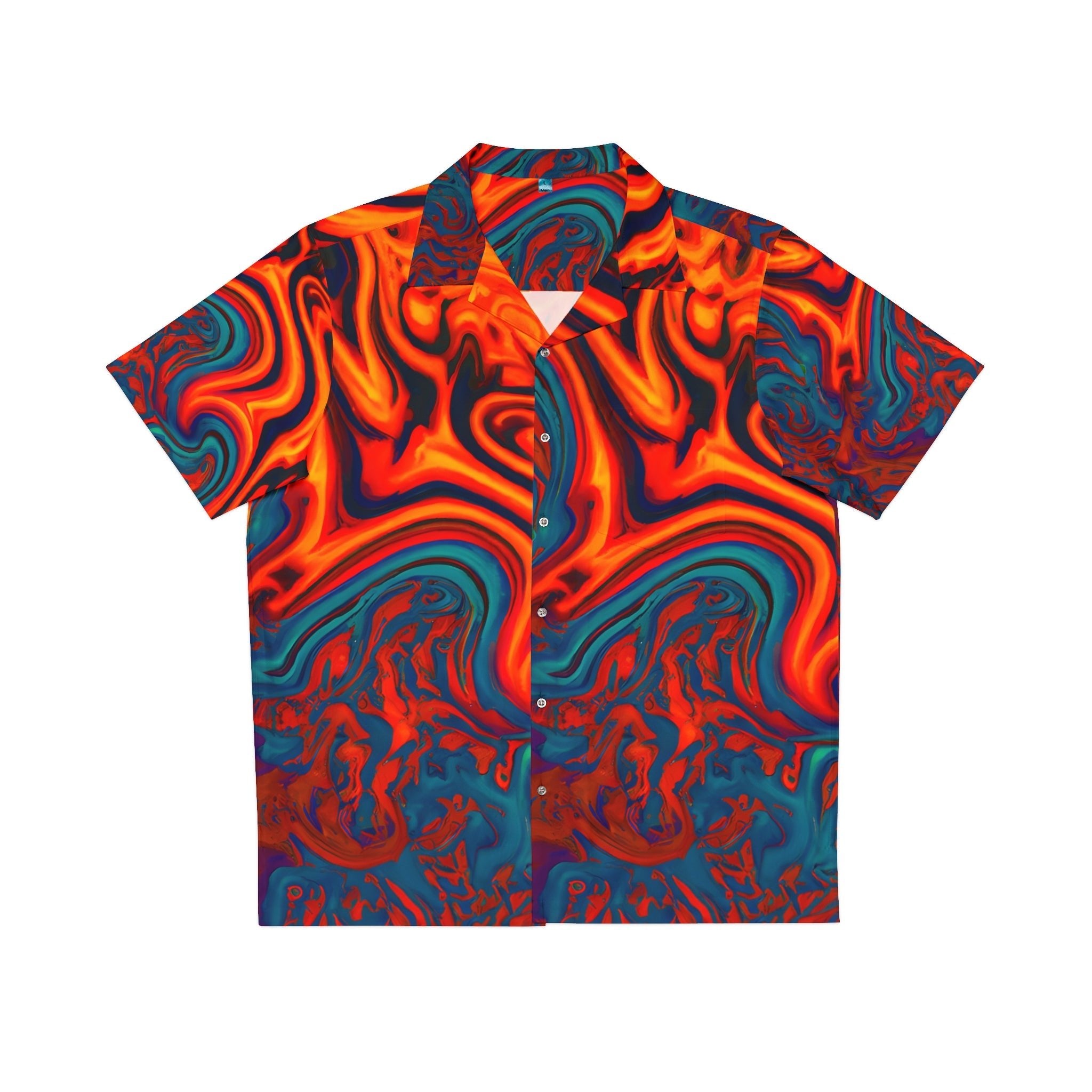 Hawaiian Shirts - Men's Pulsating Sunset Hawaiian Shirt - Acid Daddy