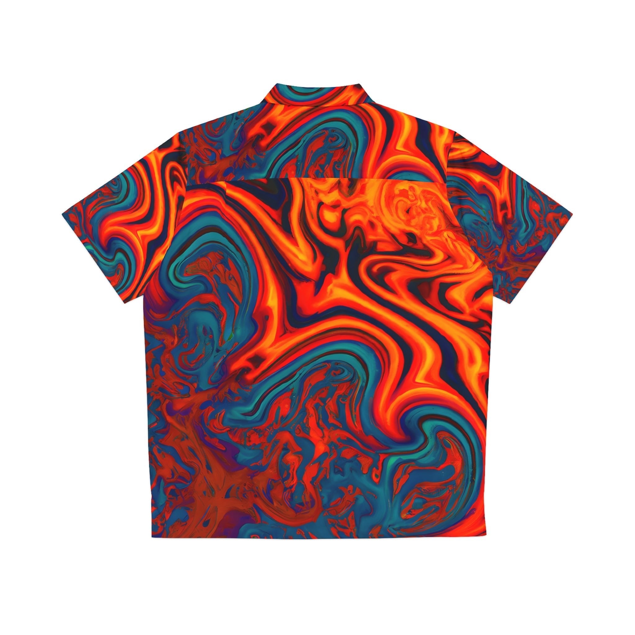 Hawaiian Shirts - Men's Pulsating Sunset Hawaiian Shirt - Acid Daddy