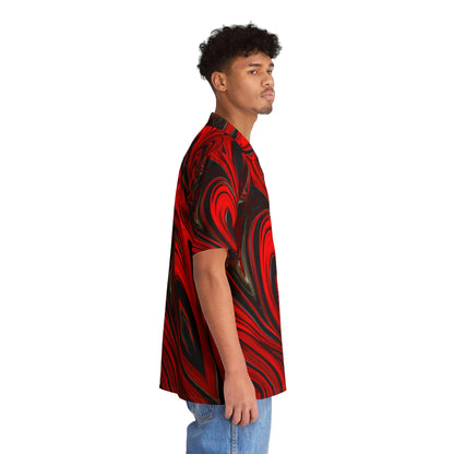 All Over Prints - Men's Raging Heart Hawaiian Shirt - Acid Daddy