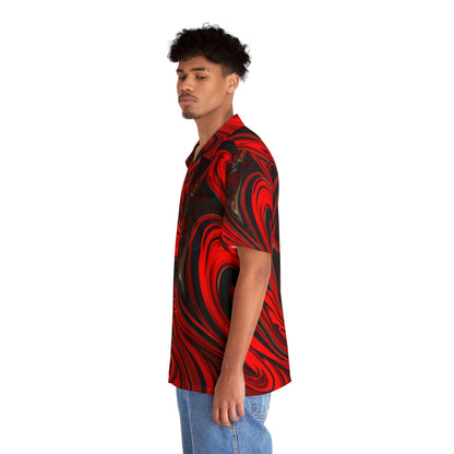 All Over Prints - Men's Raging Heart Hawaiian Shirt - Acid Daddy