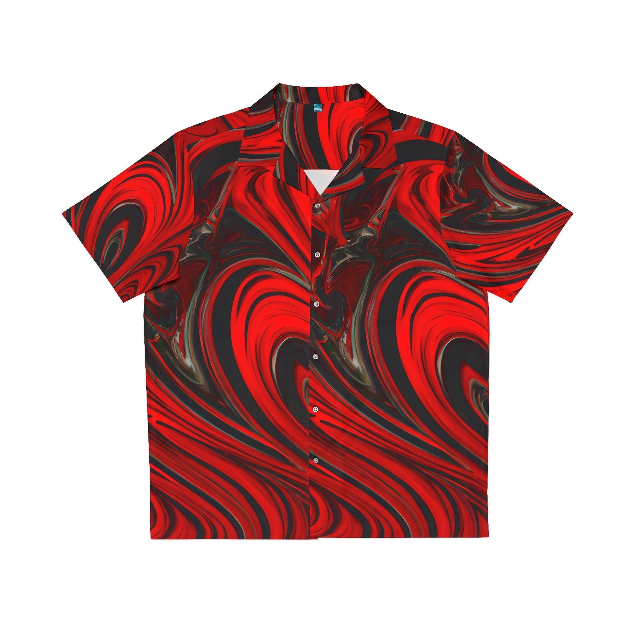 All Over Prints - Men's Raging Heart Hawaiian Shirt - Acid Daddy