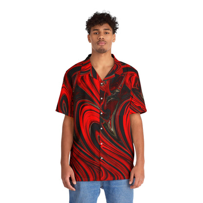 All Over Prints - Men's Raging Heart Hawaiian Shirt - Acid Daddy