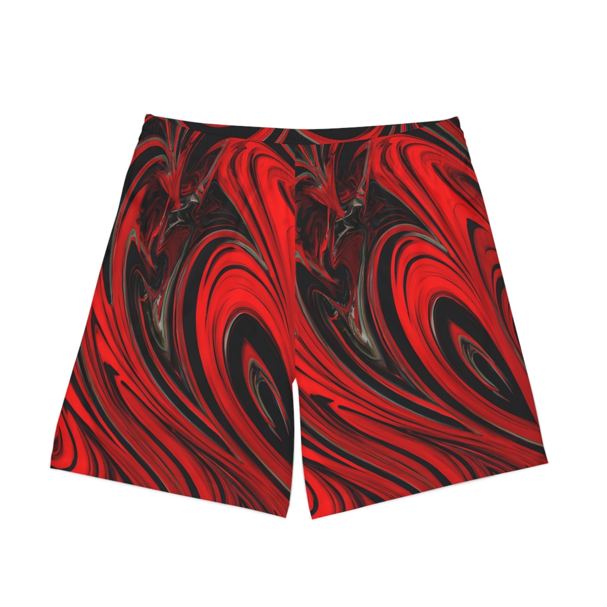 Beach Shorts - Men's Raging Heart Print Beach Shorts - Acid Daddy