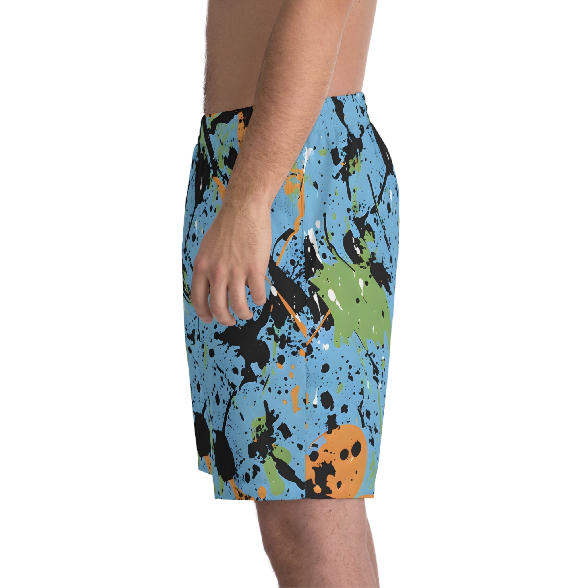 Beach Shorts - Men's Sky Blue Splash Beach Shorts - Acid Daddy