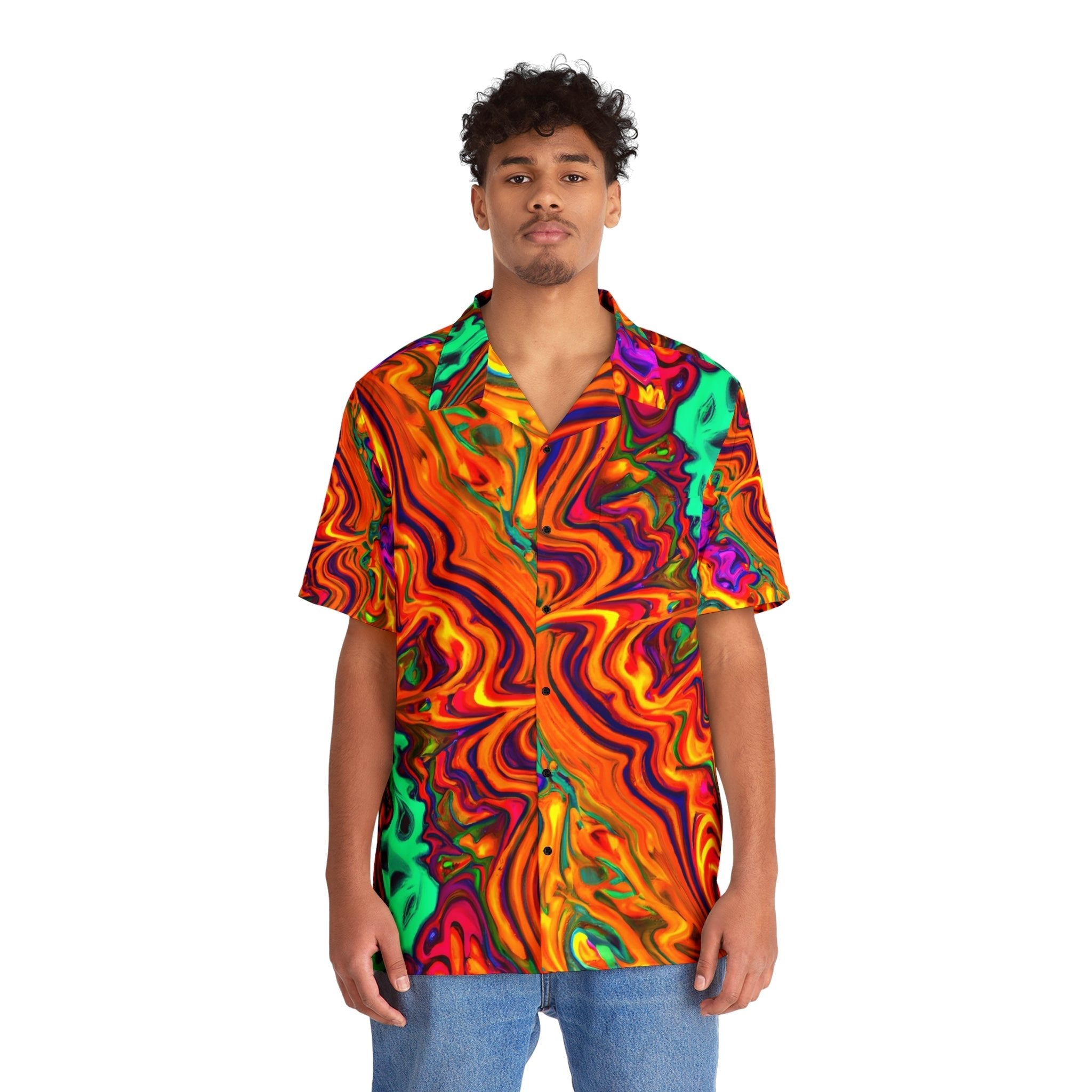 Hawaiian Shirts - Men's Transmorphing Hawaiian Shirt - Acid Daddy