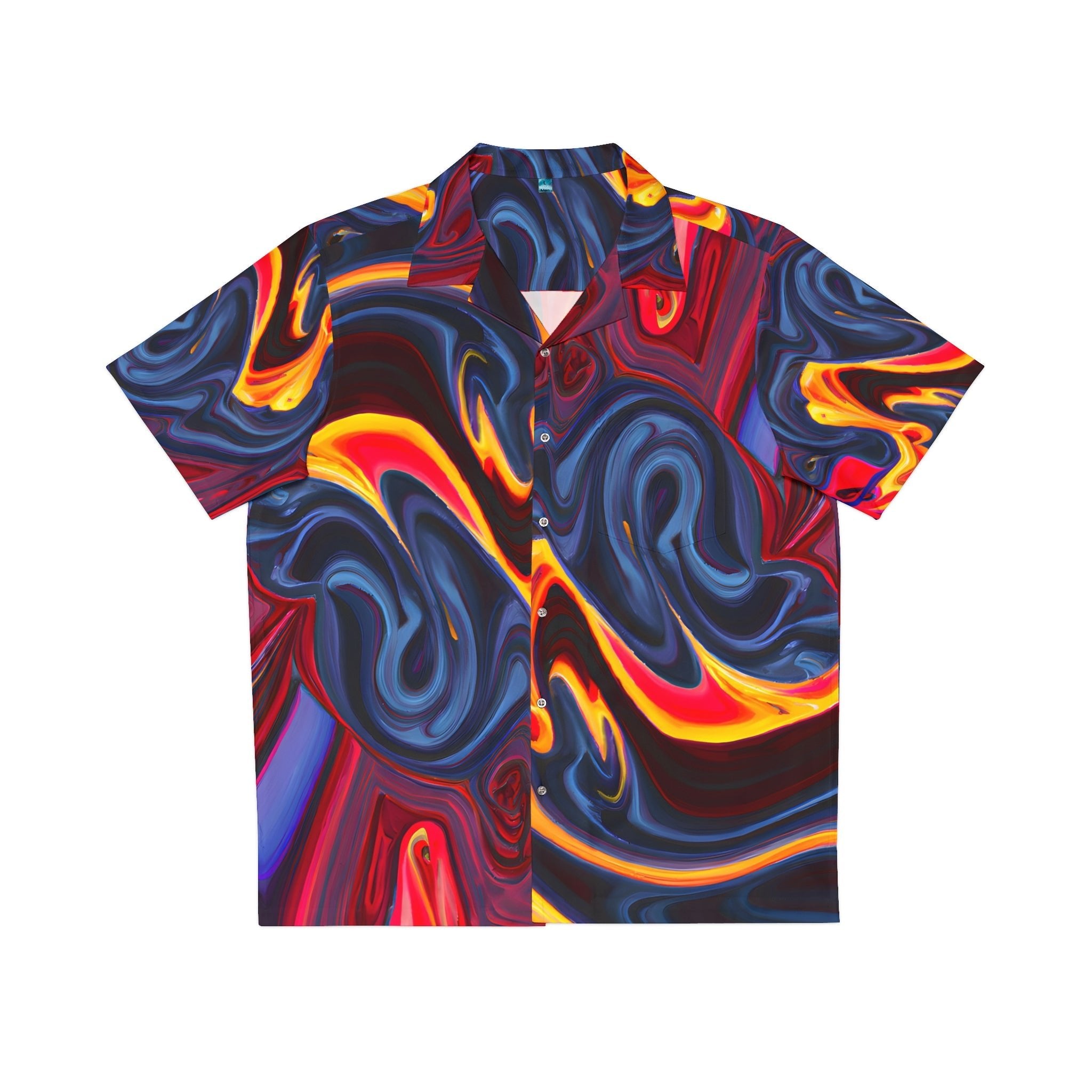 Hawaiian Shirts - Men's Trippy Flare Hawaiian Shirt - Acid Daddy