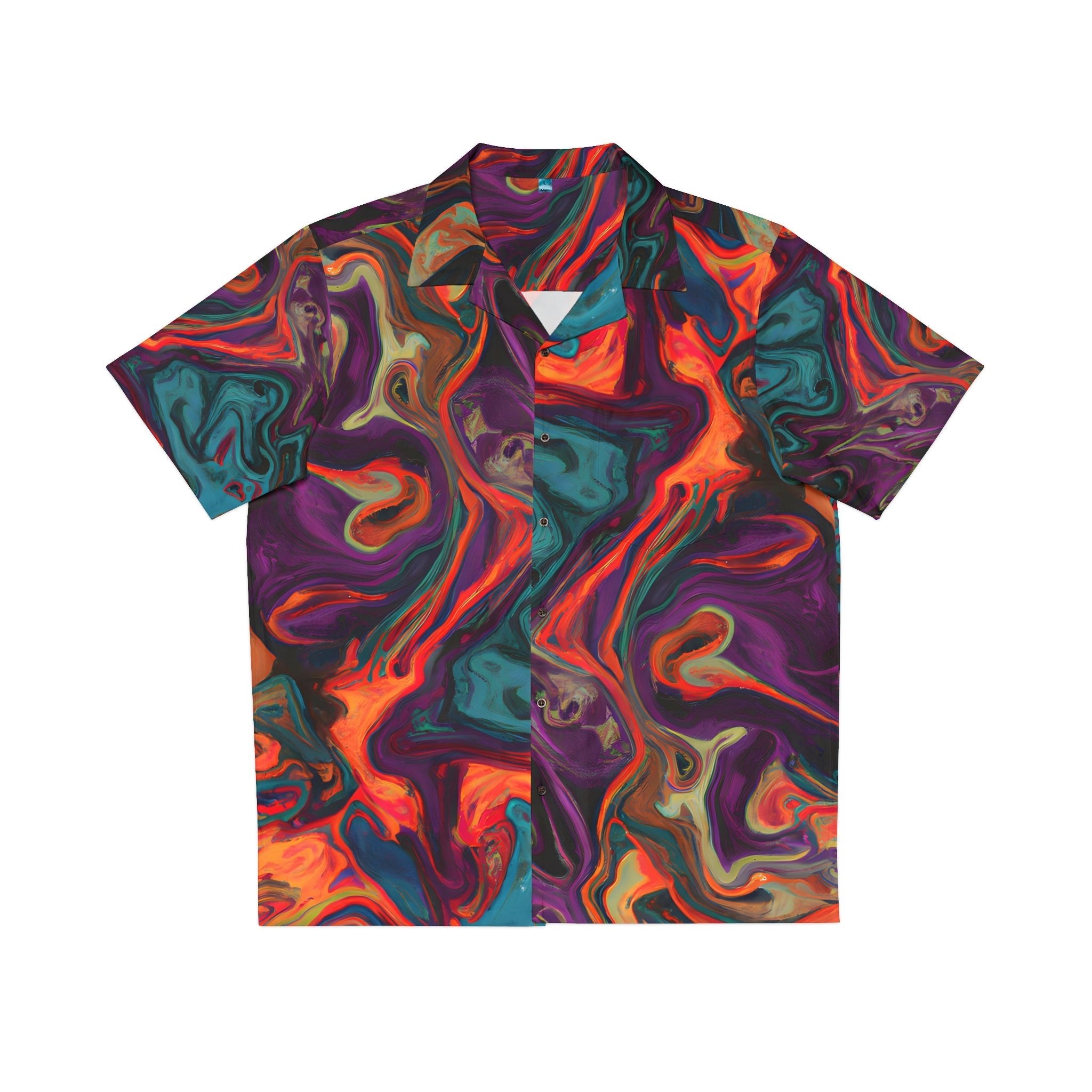 Hawaiian Shirts - Men's Trippy Red Hawaiian Shirt - Acid Daddy