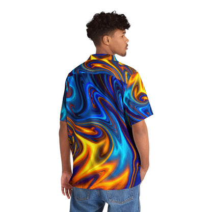 Hawaiian Shirts - Men's Trippy Swirls Hawaiian Shirt - Acid Daddy