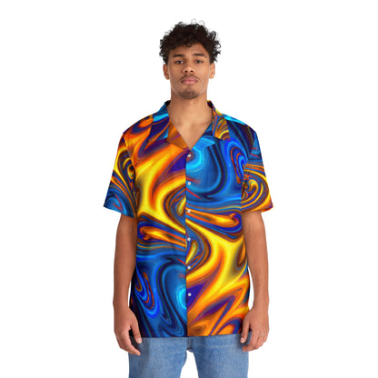 Hawaiian Shirts - Men's Trippy Swirls Hawaiian Shirt - Acid Daddy