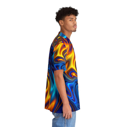 Hawaiian Shirts - Men's Trippy Swirls Hawaiian Shirt - Acid Daddy