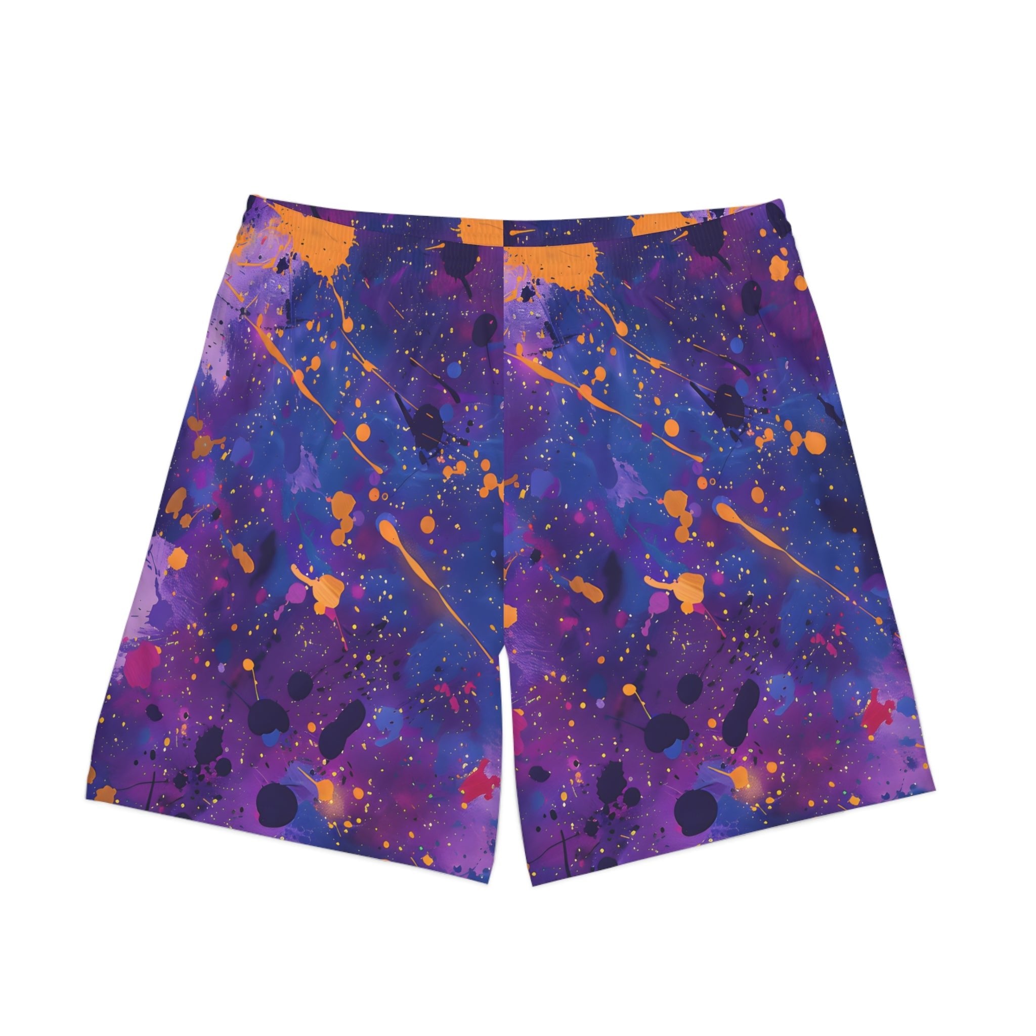 Beach Shorts - Men's Violet and Gold Midnight Beach Shorts - Acid Daddy