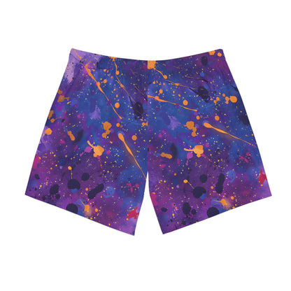 Beach Shorts - Men's Violet and Gold Midnight Beach Shorts - Acid Daddy