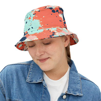 Hats - Mint Green Coral Splash Fest Bucket Hat - Acid Daddy