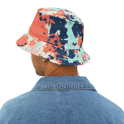 Hats - Mint Green Coral Splash Fest Bucket Hat - Acid Daddy