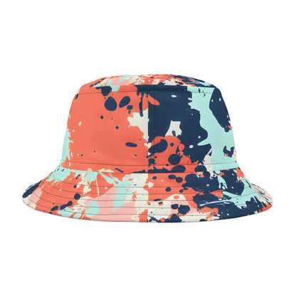 Hats - Mint Green Coral Splash Fest Bucket Hat - Acid Daddy