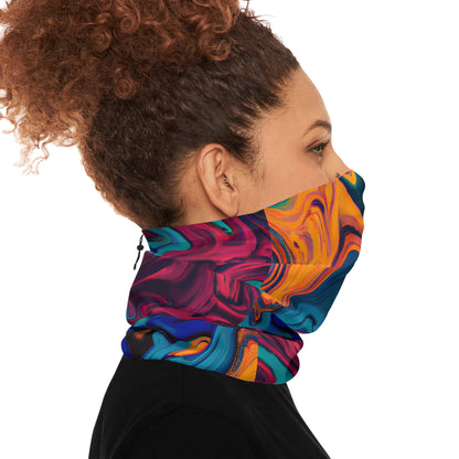 Gaiters - Mosaic Stir Motif Winter Neck Gaiter - Acid Daddy