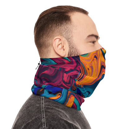 Gaiters - Mosaic Stir Motif Winter Neck Gaiter - Acid Daddy