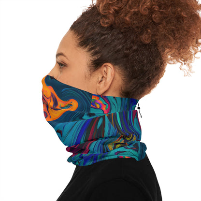 Gaiters - Mosaic Stir Motif Winter Neck Gaiter - Acid Daddy