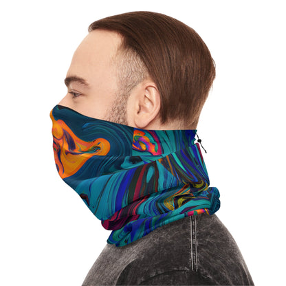 Gaiters - Mosaic Stir Motif Winter Neck Gaiter - Acid Daddy