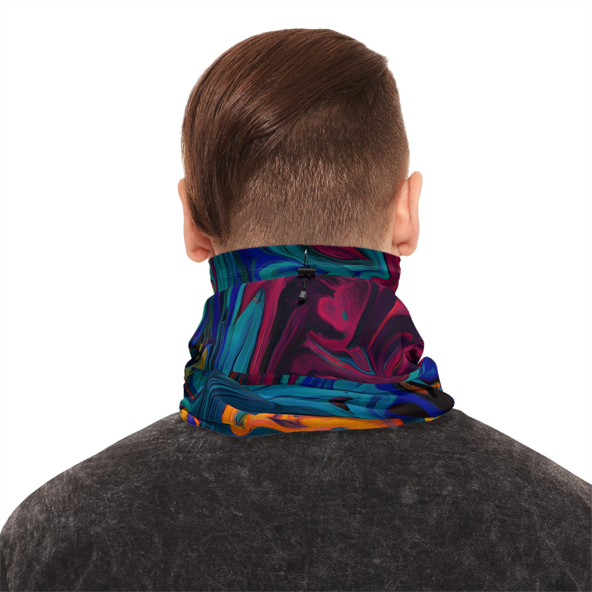 Gaiters - Mosaic Stir Motif Winter Neck Gaiter - Acid Daddy