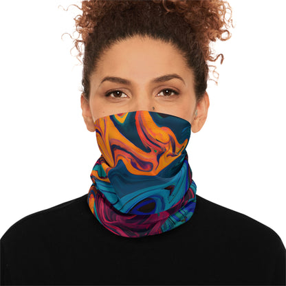 Gaiters - Mosaic Stir Motif Winter Neck Gaiter - Acid Daddy