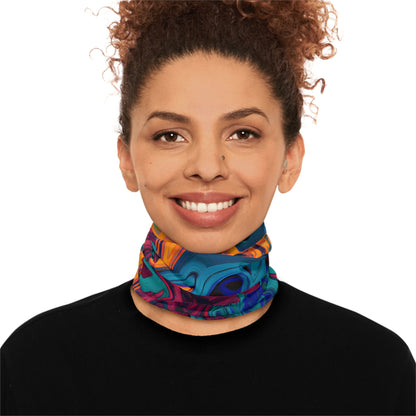 Gaiters - Mosaic Stir Motif Winter Neck Gaiter - Acid Daddy