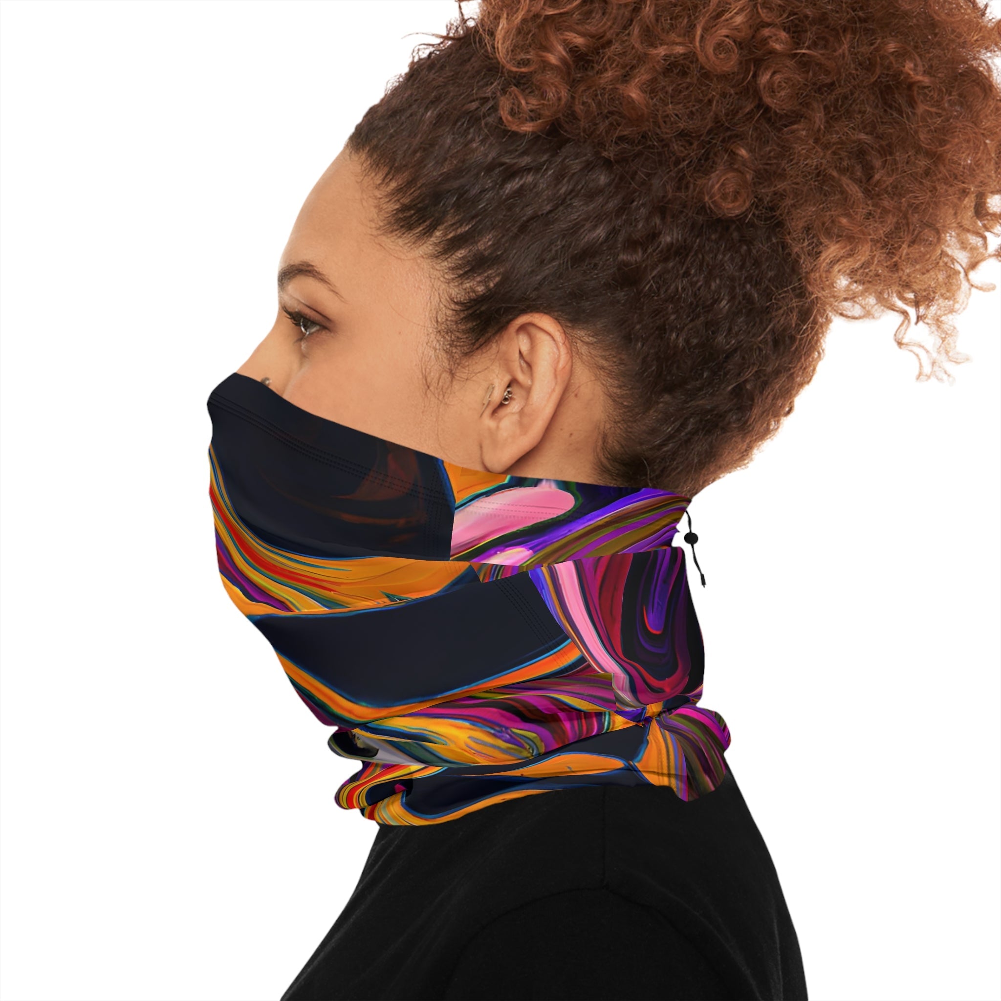 Gaiters - Nebulous Violet Chill - Proof Winter Neck Gaiter - Acid Daddy