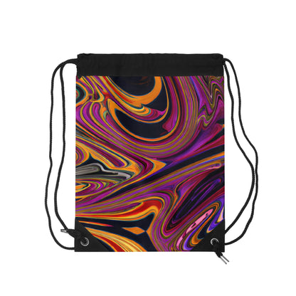 Bags - Nebulous Violet Psychedelic Drawstring Bag - Acid Daddy