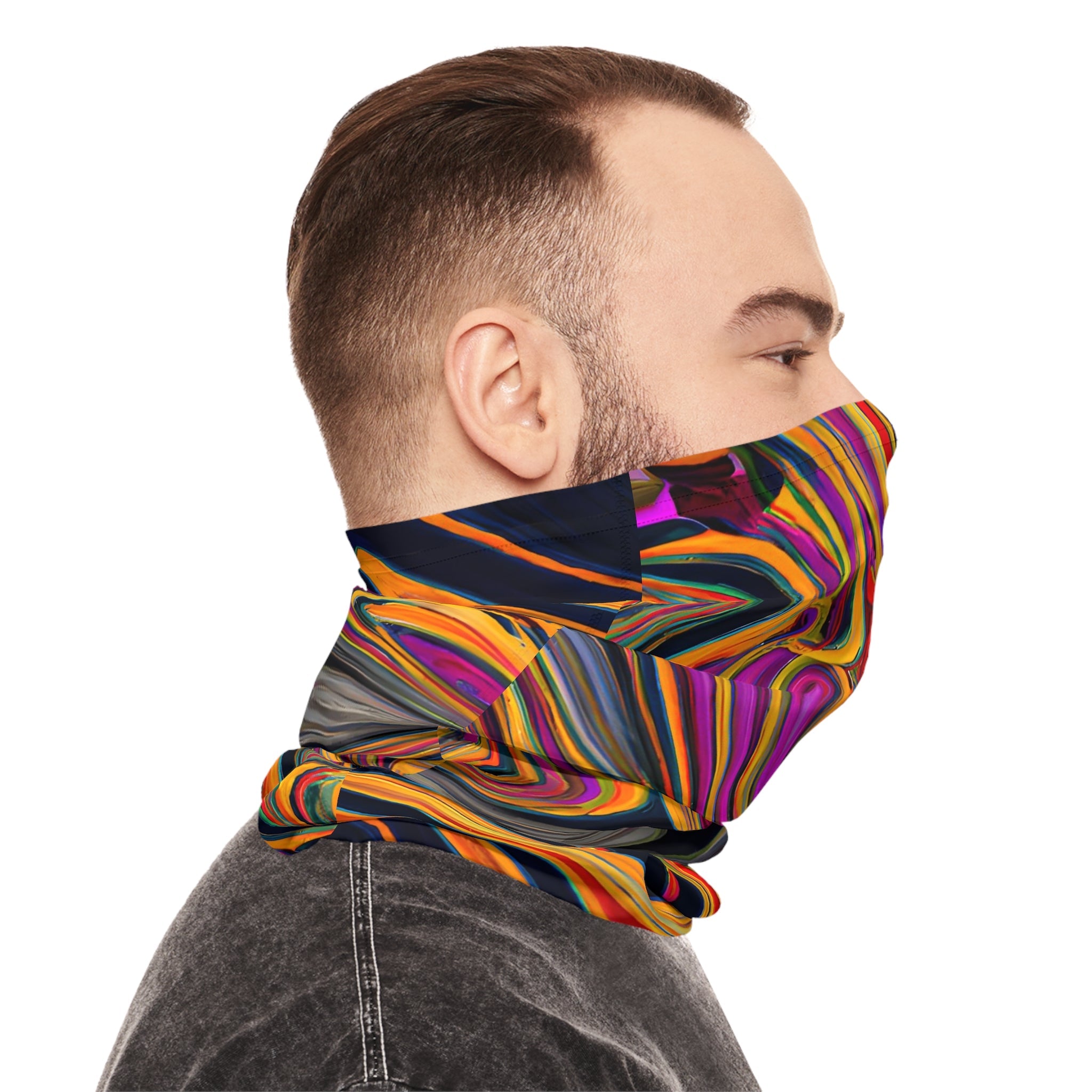 Gaiters - Nebulous Violet Starlight Lightweight Neck Gaiter - Acid Daddy