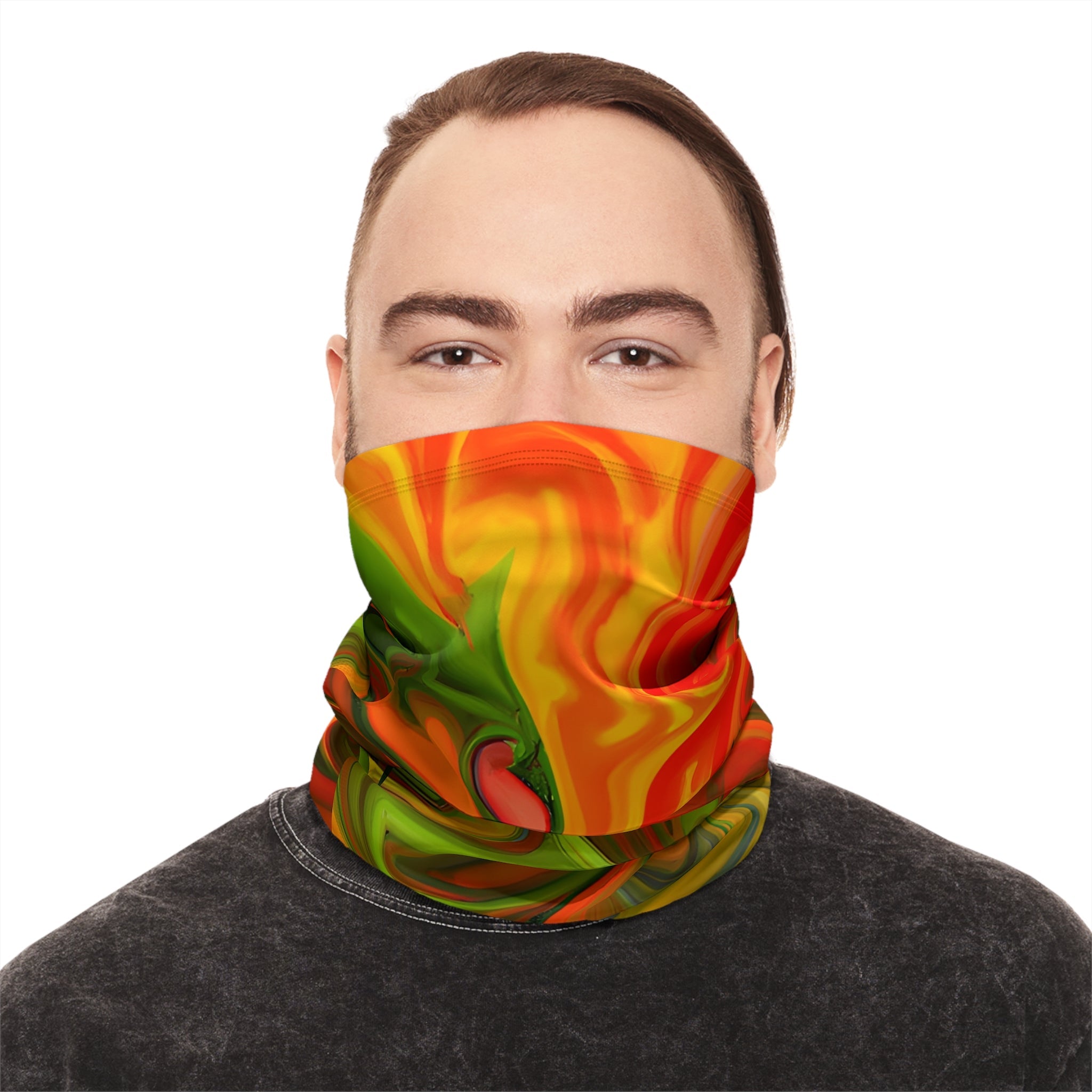 Gaiters - Orange Groove Dare Warm Winter Neck Gaiter - Acid Daddy