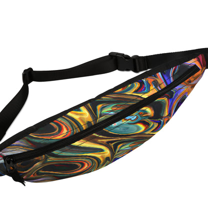 Fanny Packs - Painted Serenity Trippy Festival Fanny Pack (Medium) - Acid Daddy