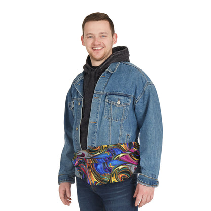 Fanny Packs - Painted Serenity Trip Festival Fanny Pack (Large) - Acid Daddy