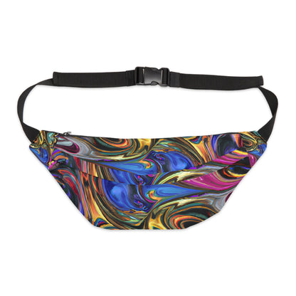 Fanny Packs - Painted Serenity Trip Festival Fanny Pack (Large) - Acid Daddy