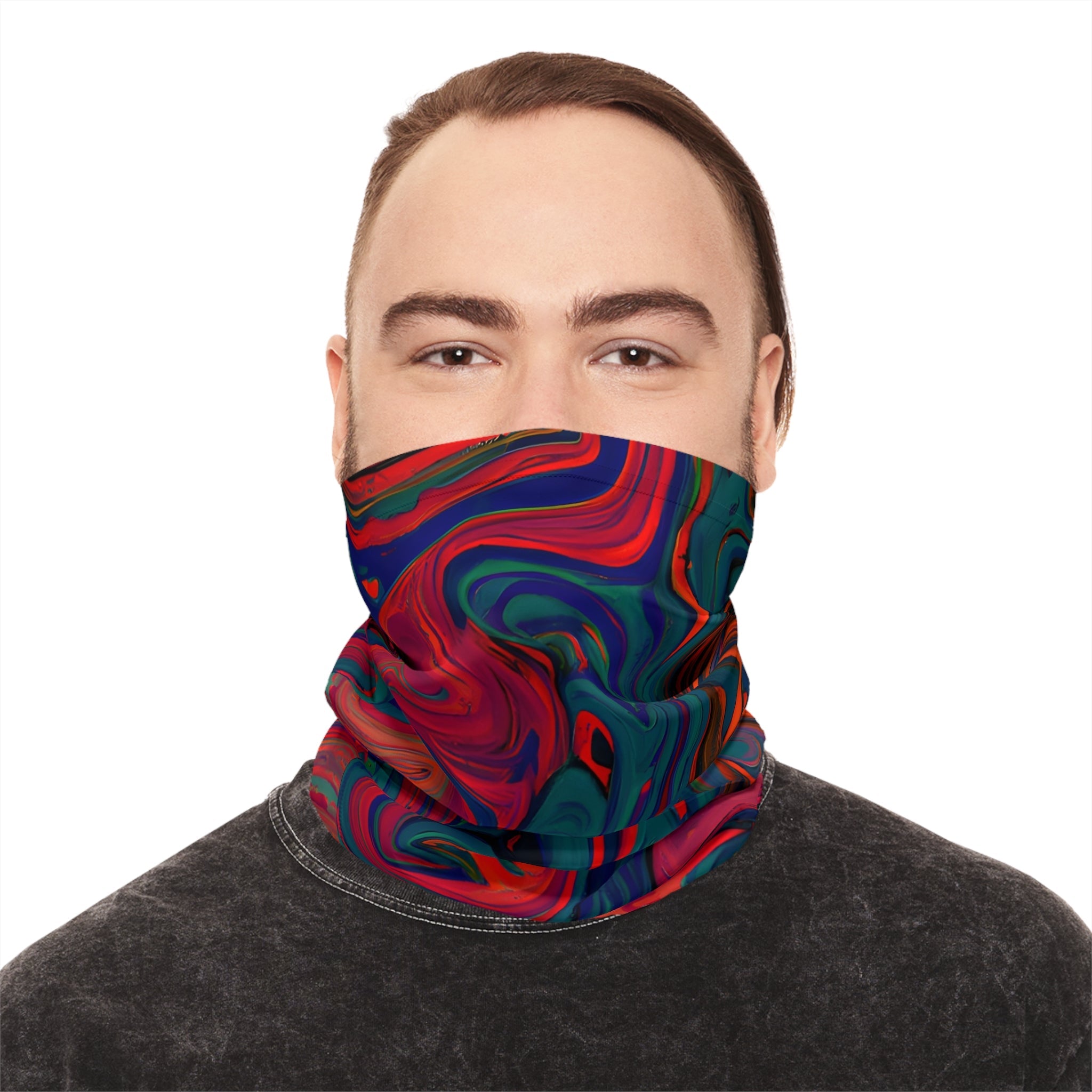 Gaiters - Painted Trip Design Lightweight Neck Gaiter - Acid Daddy