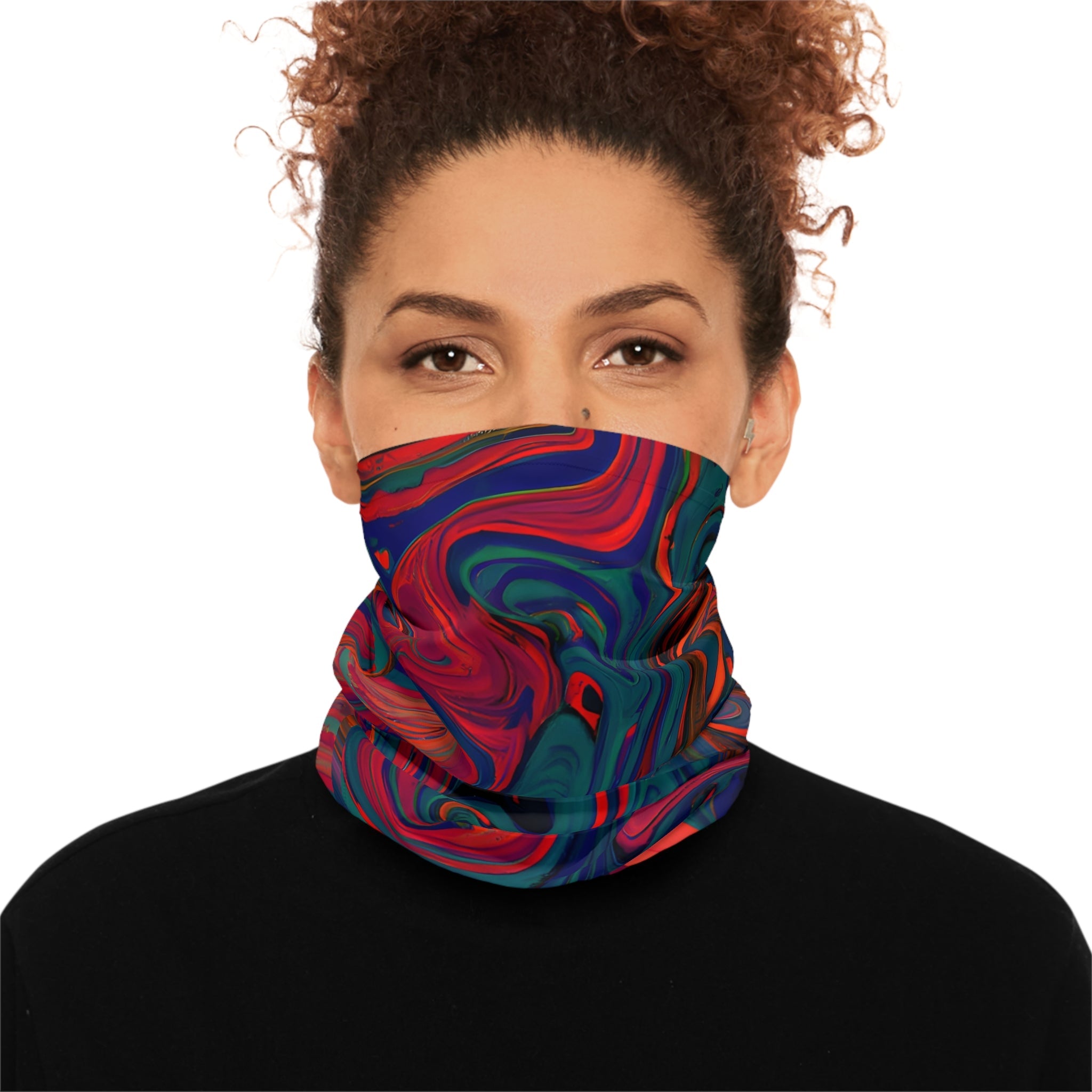 Gaiters - Painted Trip Design Lightweight Neck Gaiter - Acid Daddy