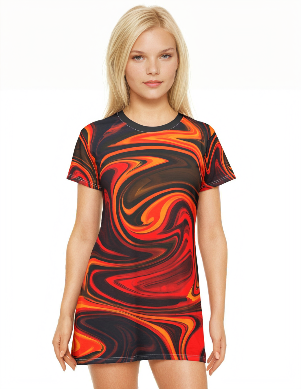 Festival Dresses - Fire Starter T - Shirt Dress - Acid Daddy