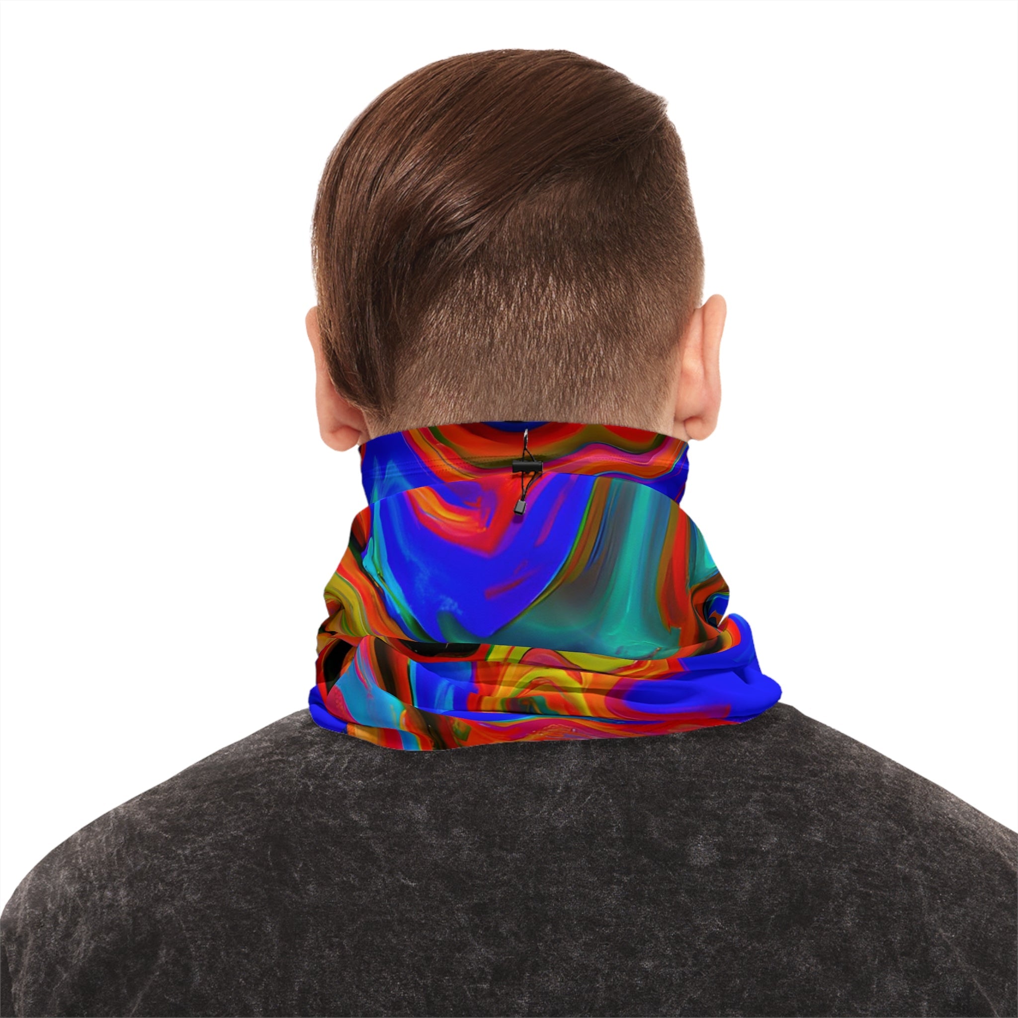 Gaiters - Psychedelic Blue Chill Winter Neck Gaiter - Acid Daddy