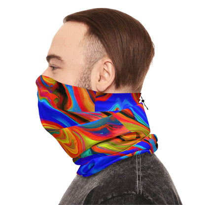 Gaiters - Psychedelic Blue Chill Winter Neck Gaiter - Acid Daddy